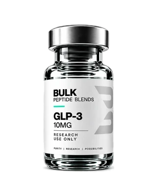 GLP-3 10MG — Bulk Peptide Blends research vial on a mineral product stage